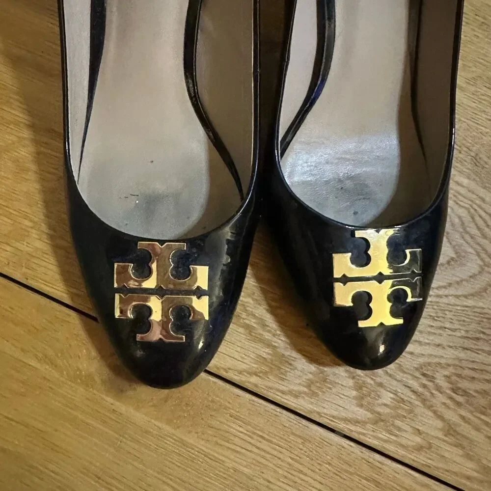 Tory Burch Raleigh heels 9 black